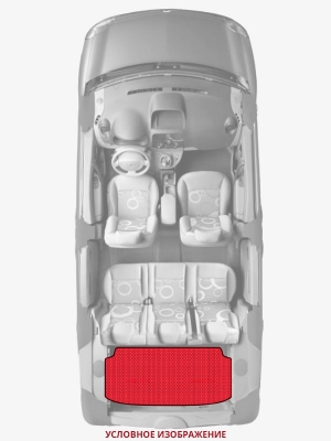 ЭВА коврики «Queen Lux» багажник для ГАЗ Соболь